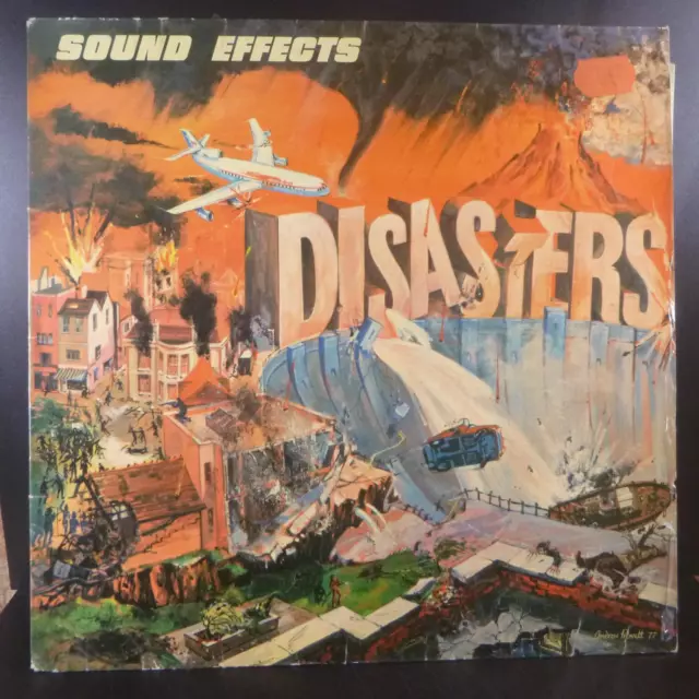 SOUND EFFECTS DISASTERS -- 12" VINYL LP VG+ INTERCORD BBC Records