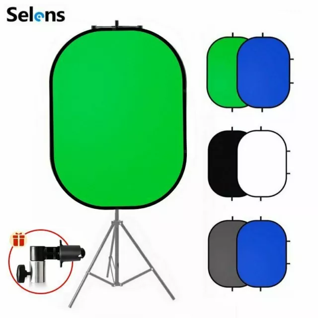 Pop-up Chromakey Backdrop Cloth 2 in 1 Video Film Background Screen Vlogging