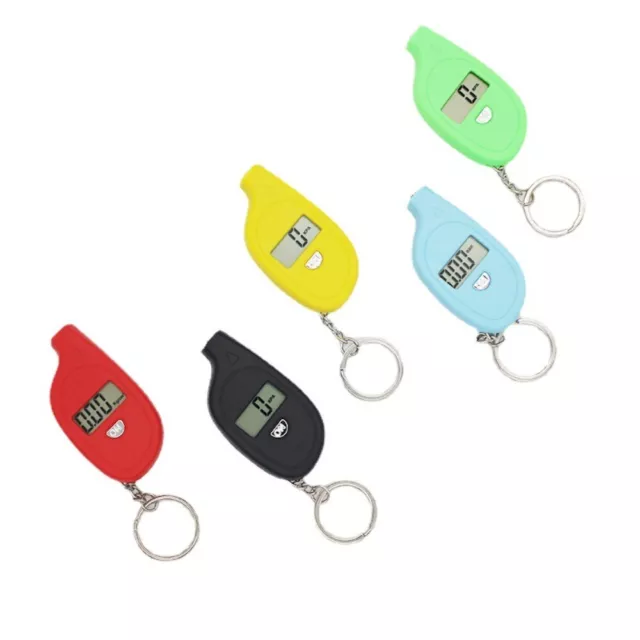 Mini Pneu numérique Keychain LCD Testeur de manomètre d'air  Auto Accessoire