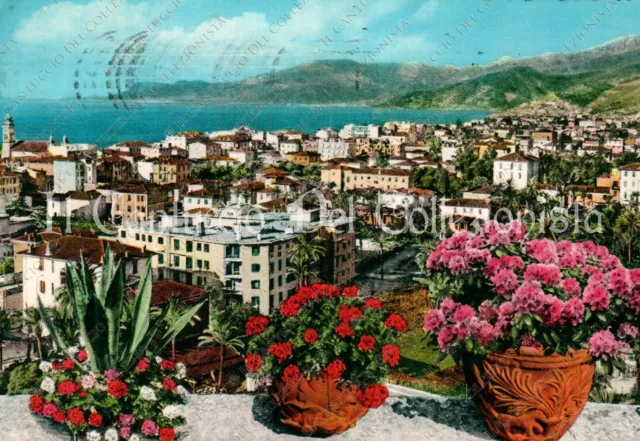 1966 BORDIGHERA Riviera dei fiori Panorama da levante Imperia cartolina