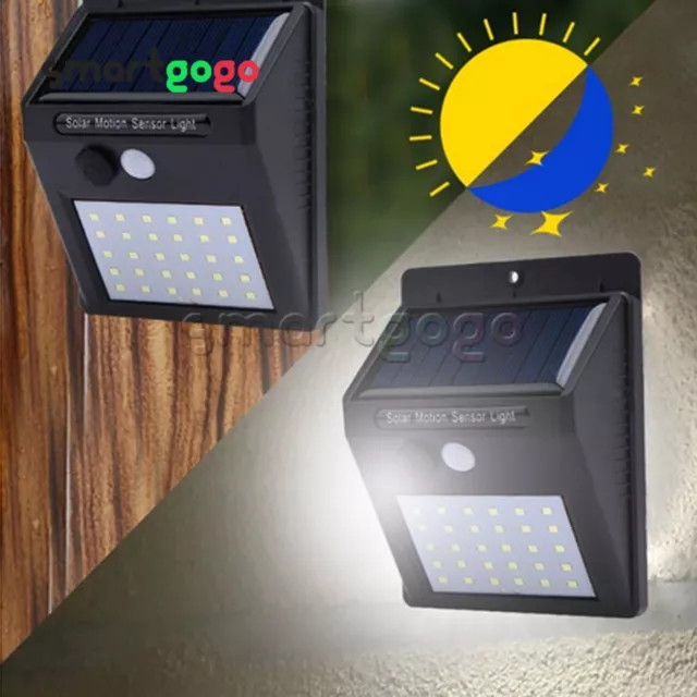 Solar Power Sensor 12/20/30LED 48COB LED Outdoor Waterproof Wall Light BSG
