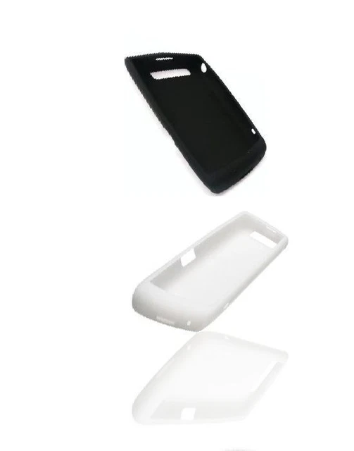 2 Pack - OEM BlackBerry 9520 9550 Storm2 Silicon Skin Case - White & Black