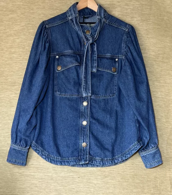 River Island Embellished Denim Jacket | very.co.uk