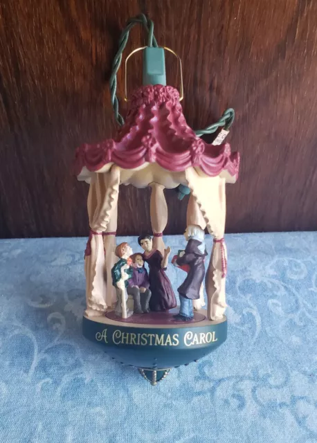 Vintage 1987 Hallmark Keepsake Magic Lighted Ornament A CHRISTMAS CAROL Orig Box