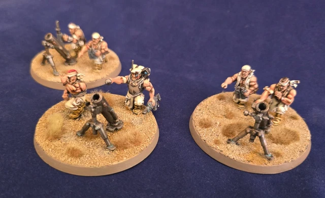 GW WARHAMMER 40K Astra Militarum Plastic Catachan Heavy Weapons Squad 1 Painted EUR 54,00