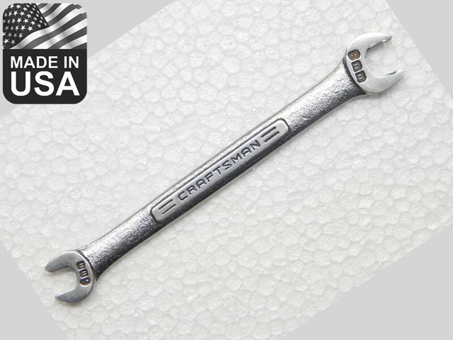 Vintage Craftsman 6mm x 8mm open end wrench -VV- 44502 Made in USA