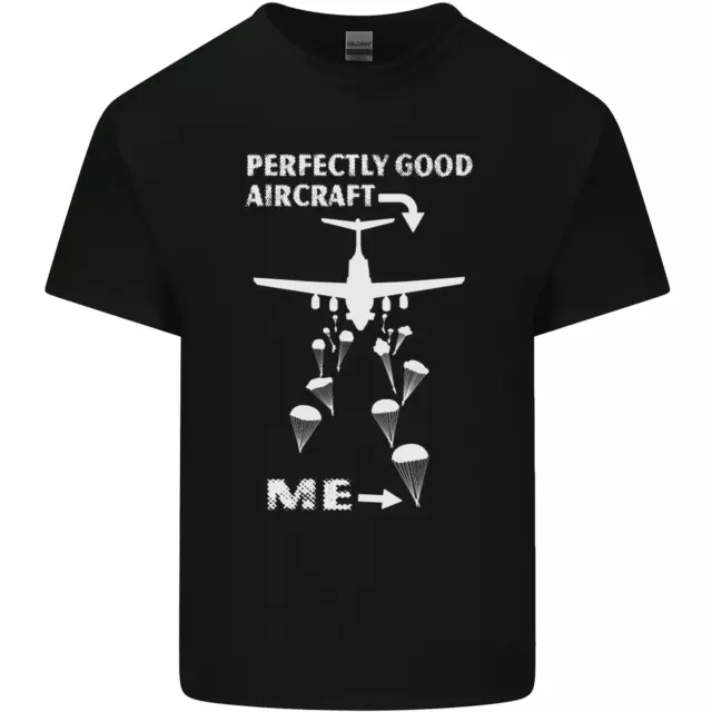 T-shirt top da uomo in cotone Perfectly Good Aircraft Skydiving