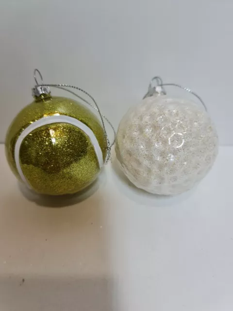 Tennis, Golf Ball hanging Christmas Ornaments,sports home decor