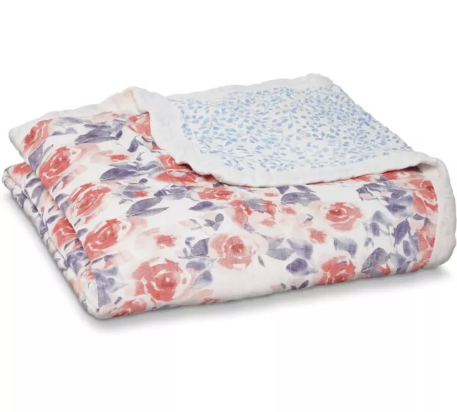 Aden + anais silky soft Dream Blanket, 120x120cm, Newborn Nursery & Cot Blankets