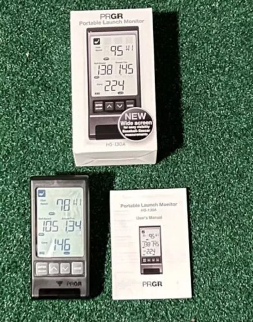 PRGR Black Golf Launch Monitor HS-130A (NEW 2022 - US Version)