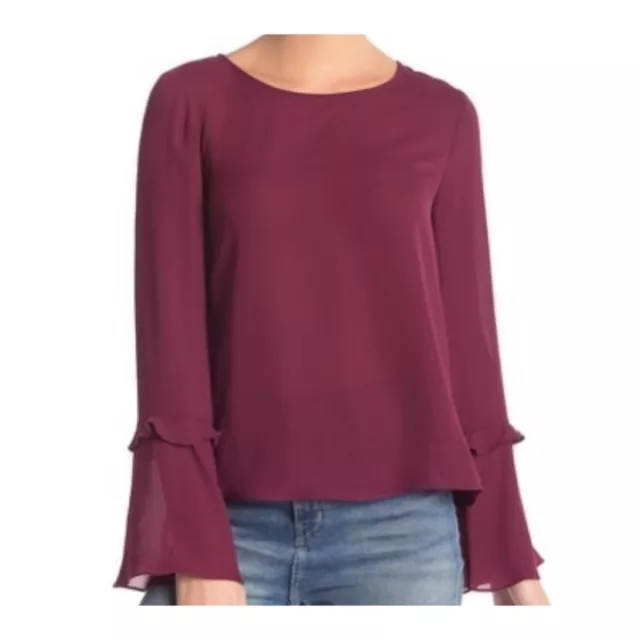 Rebecca Minkoff Shanaya Bell Sleeve Top Size Medium