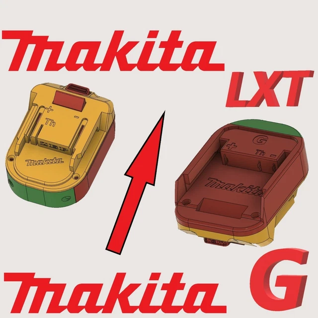 per adattatore di alimentazione ruota per batteria Makita 18V LXT con connettore cablaggio e portafusibili compatibile per Peg-Perego 12 Volt per adattatore di alimentazione ruota giocattolo per