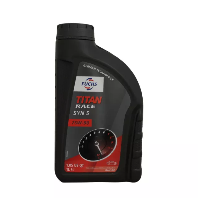 Fuchs TITAN RACE SYN 5 75W-90 Fully Synthetic Gear Oil 75w90 1L 1 Litre