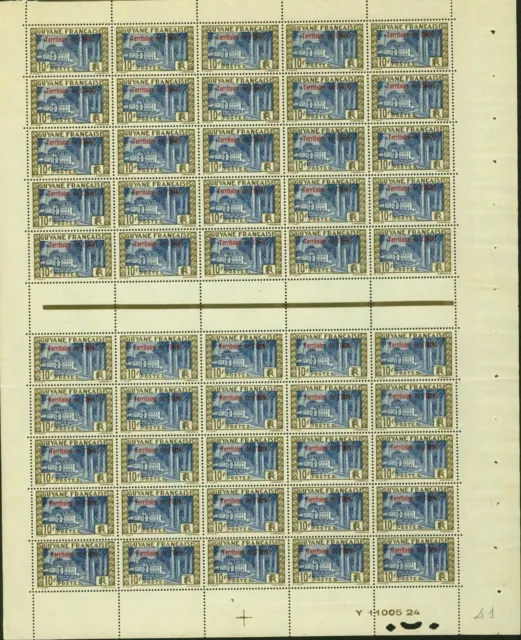French Colony Inini 1932- MNH stamps.Yvert Nr.: 27. Sheet of 50.. (EB) AR1-01211