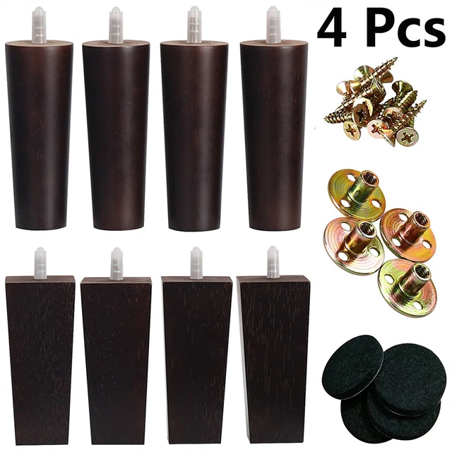 WOODEN FURNITURE SQUARE Tapered Replacement Legs Feet for Sofa Table