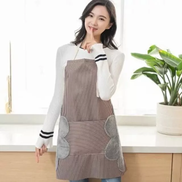 with Pockets Kitchen Apron Oil-proof Woman Apron Waterproof Apron  Household