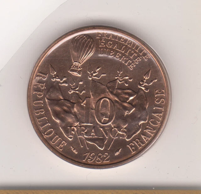10 Francs 1982 Gambetta Fdc Sous Scellé