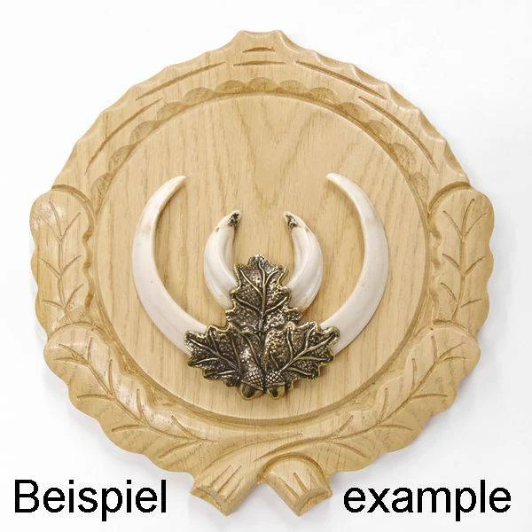 5 Pieza Keilerschilder Tallado Claro Af 14cm Con 5x Hoja de Roble Portada Klein 3