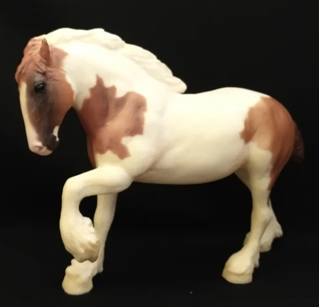 Breyer Little Bit Paddock Pal Spotted Draft Horse Chestnut Pinto Clydesdale mold