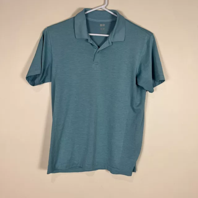 Uniqlo Uni Qlo Golf Blue Lightweight Casual Collared Polo Shirt Men's Large L