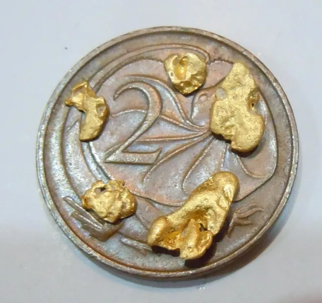 5 Australian Gold Nuggets Weighing 1 Gram Buy It Now