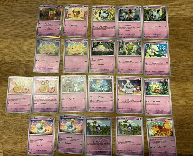 GROS LOTS DE carte pokemon 21 Cartes destinee a paldea Aucun Double EUR