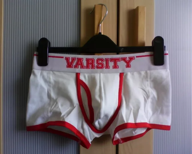 VARSITY Lads Mens Hipsters Trunks Low Rise Ribbed Shorty Jock Sports BNWT