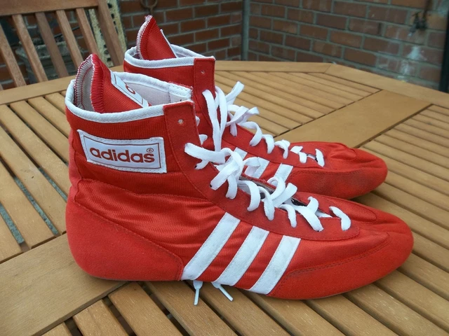 adidas gazelle silver green womens Vintage Adidas Rocky Hi-Top Boxing Shoes, Size 6.5 ###  Stuck In The 90s  Sports