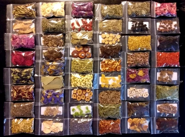 ELIGE 10 HIERBAS - Elige entre 75 flores secas resinas hierbas para hacer jabón con velas