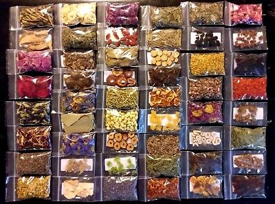 PICK 10 HERBS - Choose from 75 Dried Flowers Resins Herbs for Candles Soapmaking