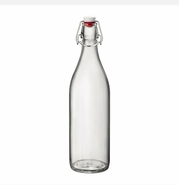 Home Goods 33.75oz Swing Top Giara Glass Bottle | Clear