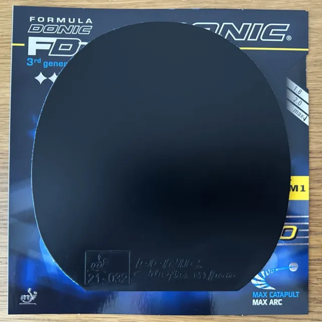 USED Donic Bluefire M1 Turbo Table Tennis Rubber 157 x 150mm Black MAX