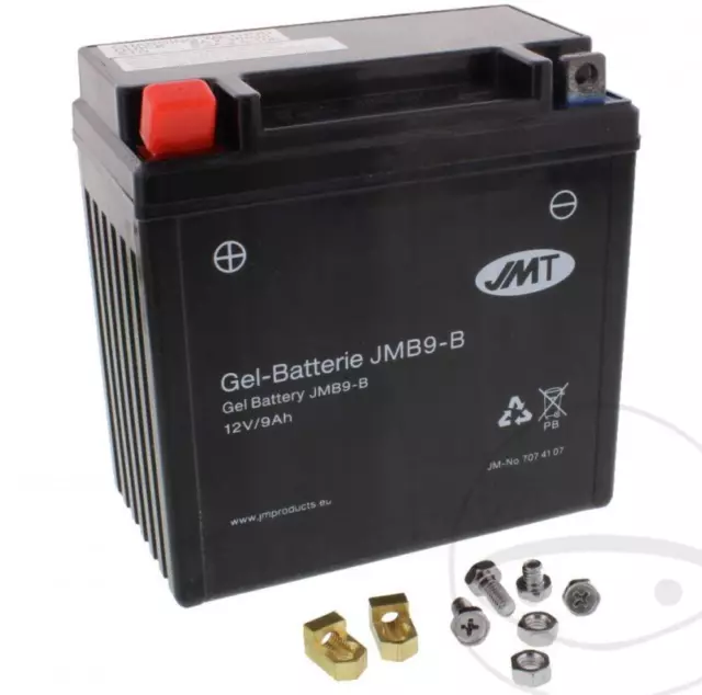 JMT Gel Batterie YB9-B 12 V 9 Ah 120 A 136 x 76 x 139 mm