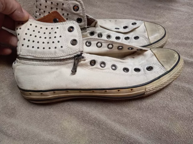 SUPER RARE!!! Converse John Varvatos sz 11 Studded Zip Low Top/High Top Zipper 2