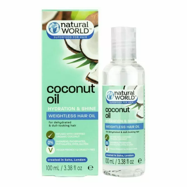 COCONUT OIL HAIR & Skin Dual Care Hydration Nourishment Coconut
