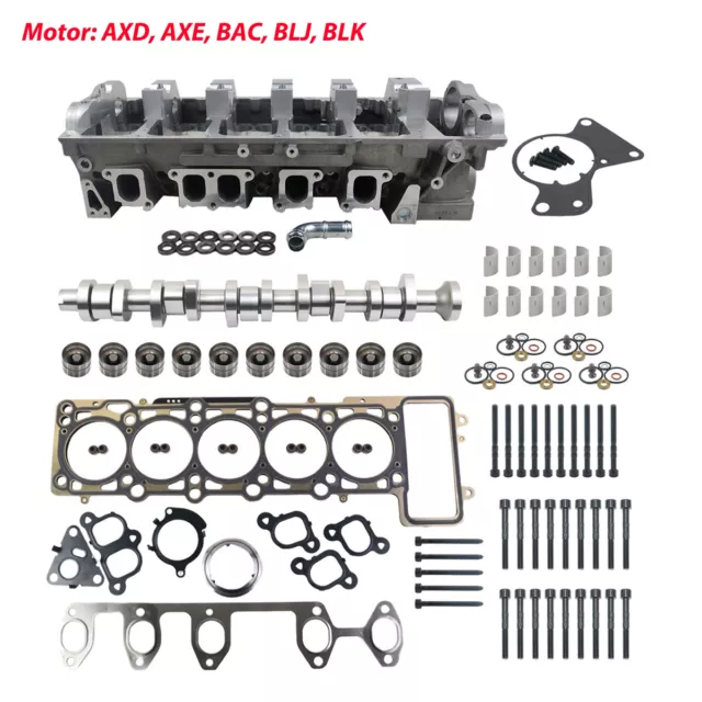 Neu Zylinderkopf satz Für VW T5 Touareg 2,5 TDI AXD AXE BAC BLJ BLK BJ 2003-2009