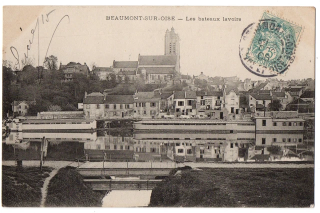 CPA 95 - BEAUMONT SUR OISE (Val d'Oise) - Les Bateaux Lavoirs