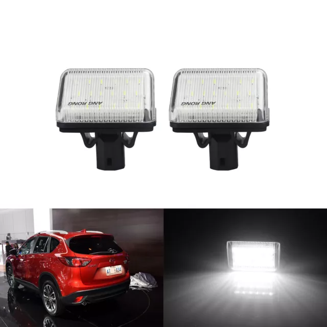 2x For Mazda CX-5 CX-7 6 Atenza LED Licence Number Plate Light Lamp White Canbus