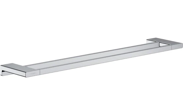 Hansgrohe 41743000 AddStoris Bathroom Double Towel Rail Chrome 648mm