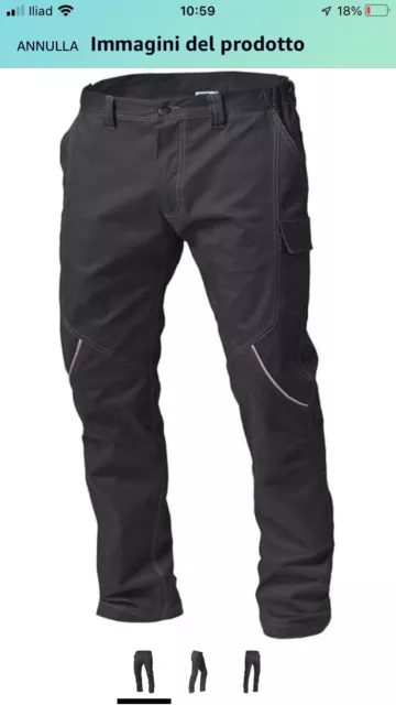 PANTALONI DA LAVORO SPEED SIGGI Tg XS Boston Grigio 8017 NUOVI CON CARTELLINO