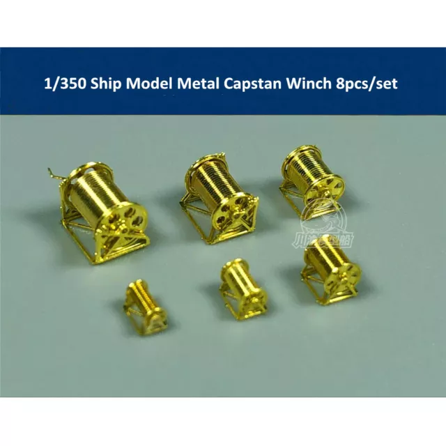 1/350 Ship Model Metal Cable reel Capstan Winch Assembly 8pcs/set 3.5*2.5mm