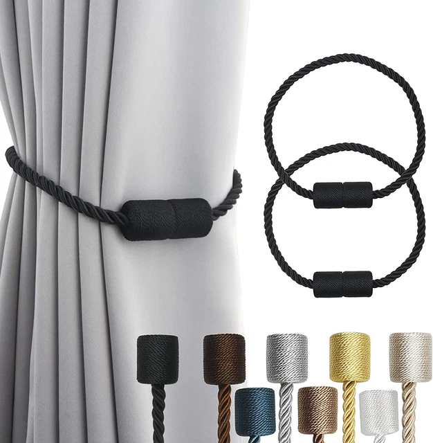 GUCABE 2 Pack Strong Magnetic Curtain Tiebacks Outdoor Elegant Decorative Tie Ba