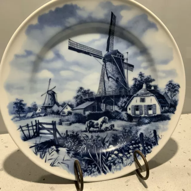 Ter Steege B.V. Delft Blauw Plate Farm - Horses - Windmills Delft Blaun Holland