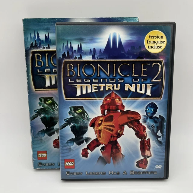 BIONICLE 2 LEGENDS of Metru Nui DVD 2004 Lego Animated Movie CIB w ...