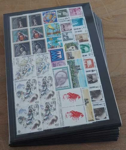 1982 San Marino; 52 komplette Jahgänge, MiNr. 1247-1270, **/MNH, ME 988,-