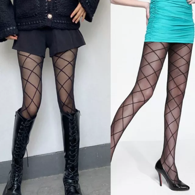 Women Tights Stockings Sexy Spider Web Fishnet Mesh Pantyhose New  Anti-Snagging Lolita Calcetines Club Party Fish Net Stockings Color: 1