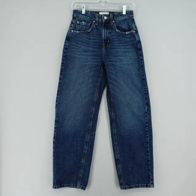 Urban Outfitters BDG Tapered Baggy Jeans Womens 26 Blue Dark Wash 100% Cotton
