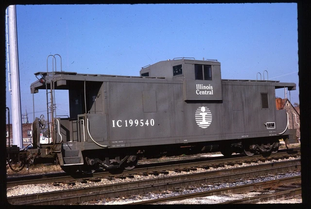 Original Rail Slide - IC Illinois Central 199540 no location 10-24-1989