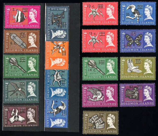 Solomon Islands Stamps # 149-63 MNH XF Scott Value $20.00