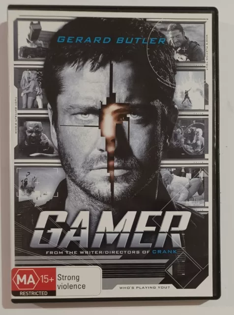 GAMER DVD GC Region 4 Gerard Butler Logan Lerman Action Sci-Fi